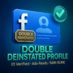 Facebook Double Reinstated Profile [SARI-3LINE] Advertising Access ID Card [Asian] Old Account With Friends