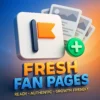 Facebook Fresh Fan Pages 30 Day+ Old Quality is Green Name Is Changeable & Ready for Advertising