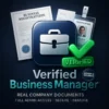 Facebook Verified Business Manager Real Company Documents – Limit 50$ (Random Country