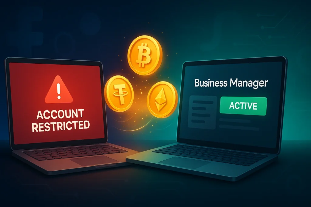 Facebook Business Manager & Accounts ProAdsAssets Crypto Payment Guide